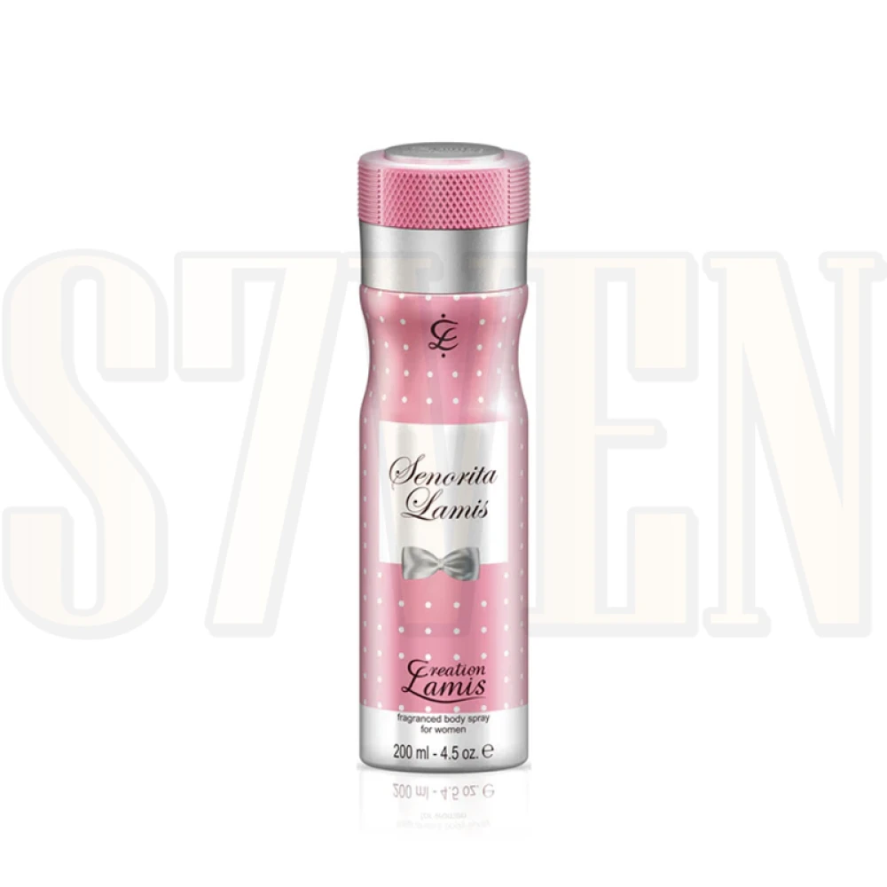 Perfume Body Spray Creation Lamis Senorita Lamis Feminino 200ml