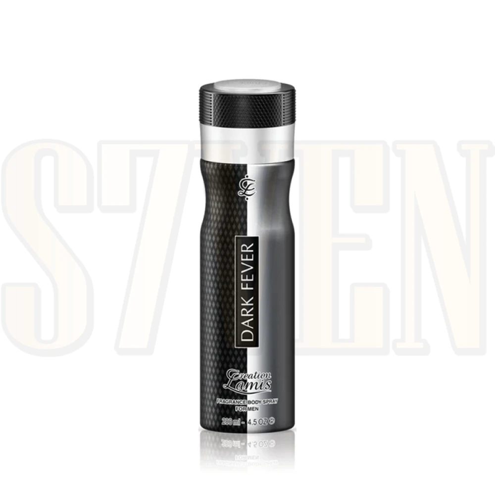 Perfume Body Spray Creation Lamis Dark Fever Masculino 200ml